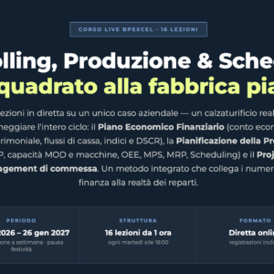 Corso Completo PEF + Produzione + PM